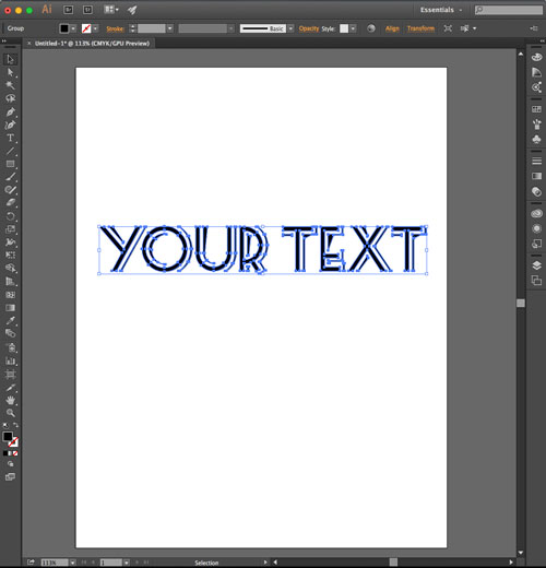 how to figure out the font on a text adobe illustrator 2015